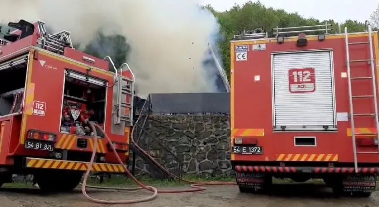Sapanca’da bungalov alev topuna döndü
