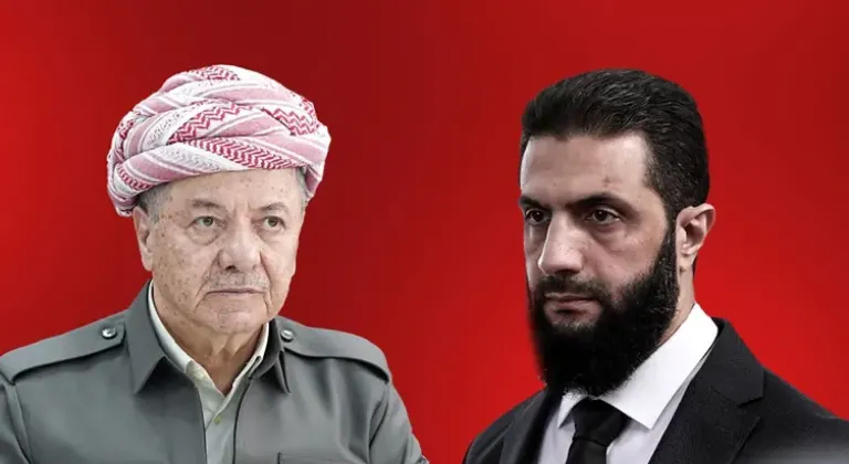 Suriye Devlet Başkanı Şara, KDP Başkanı Barzani ile görüştü