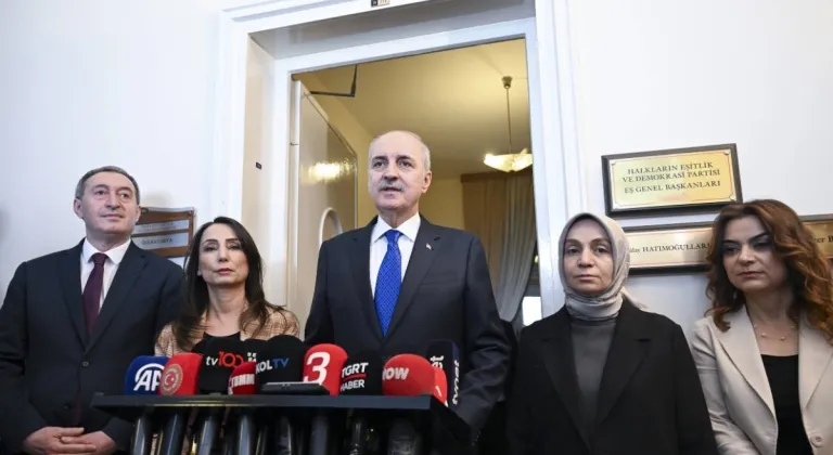 TBMM Başkanı Kurtulmuş, DEM Parti’yi ziyaret etti