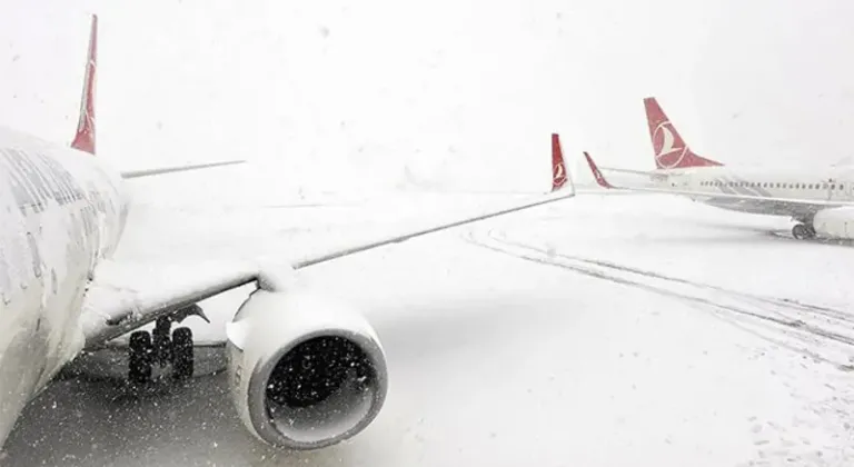 THY olumsuz hava şartları nedeniyle 61 seferini iptal etti