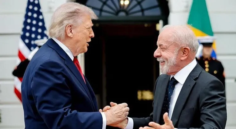 Trump, Brezilya Devlet Başkanı Silva ile bir araya geldi