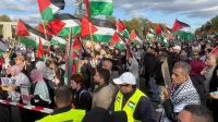 Berlin’de 16 bin kişi Filistin’e destek gösterisinde buluştu